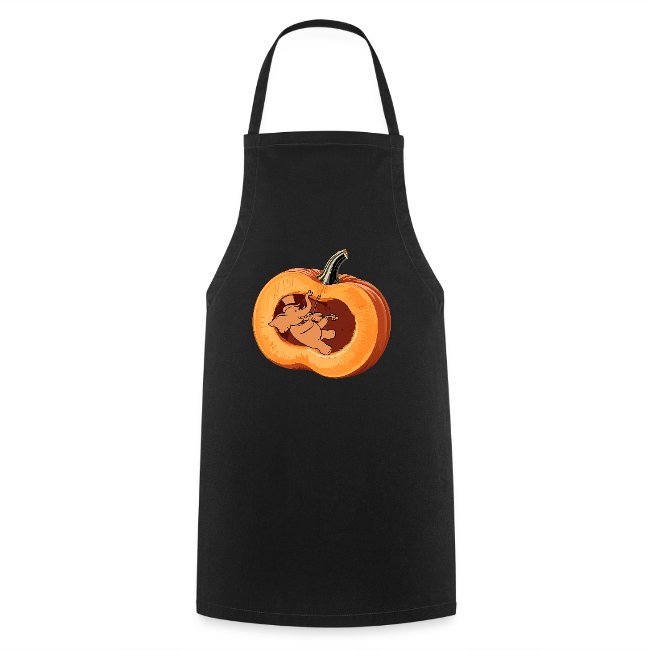 Kochschürze mit verspieltem Elefant-im-Kürbis-Motiv als Geschenk für Musikliebhaber