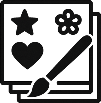 Icon für Designvielfalt bei Musik-Produkten