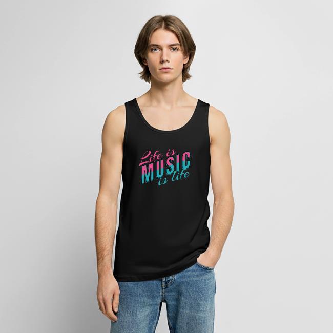 Herren Tanktop mit Musikdesign als Beispiel für 7 verschiedene Herren Tanktops bei MusicaMotive
