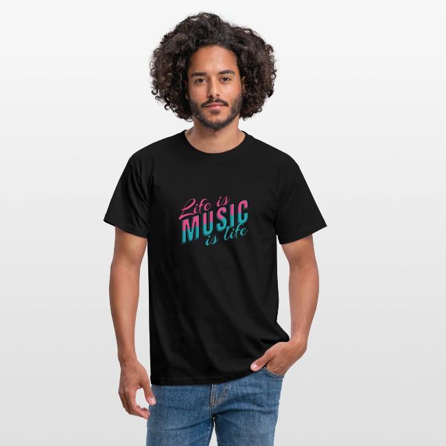 Herren T-Shirt aus der MusicaMotive Kollektion mit insgesamt 28 verschiedenen T-Shirt-Styles für Herren

