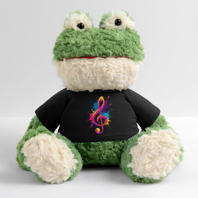 Musikalisches Kuscheltier Frosch – Geschenk für Musikliebhaber