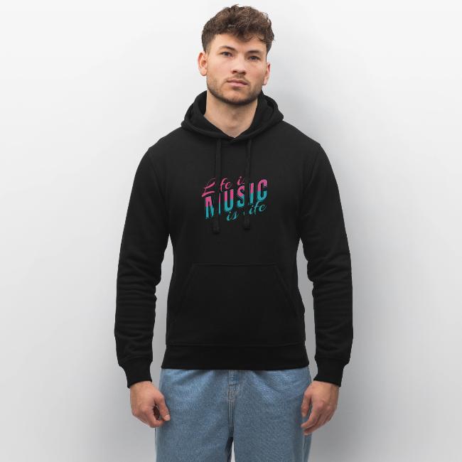 Herren Hoodie aus der MusicaMotive Kollektion mit insgesamt 23 verschiedenen Hoodie-Styles für Herren
