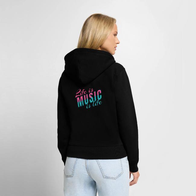 Damen Jacke mit Musikmotiv als Beispiel für 19 verschiedene Jacken und Westen von MusicaMotive